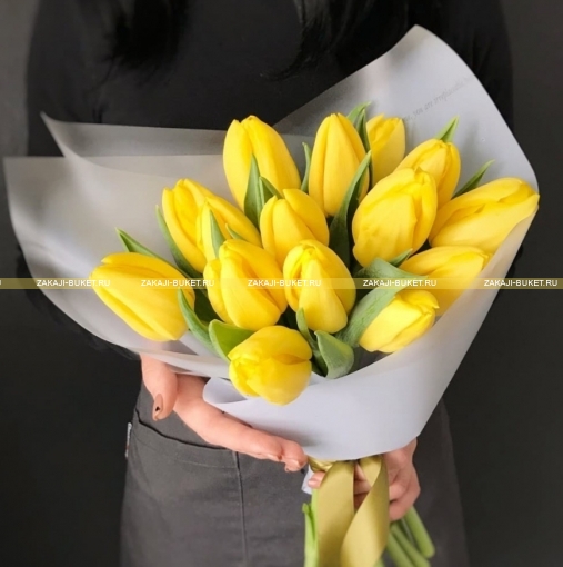 Жёлтые тюльпаны  фото 1