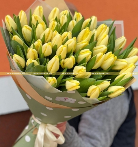 25 жёлтых тюльпанов фото 1