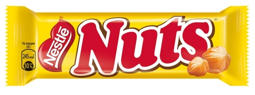 Батончик Nestle Nuts Цельный фундук 50г фото 1