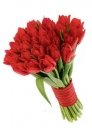  Букет из 25 красных  тюльпанов 