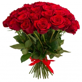 Букет 55 красных роз - Розы (средние 55-60 см)