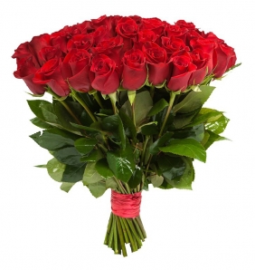 Розы (средние- 60 см) - Страсть из 51 розы