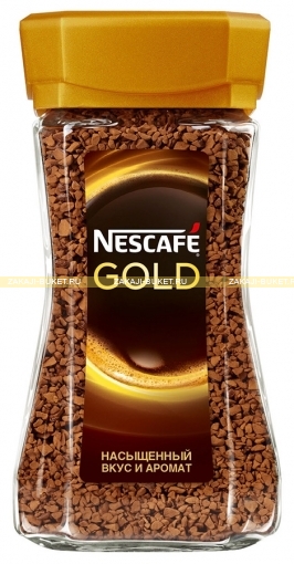 Кофе Nescafe Gold растворимый 95г фото 1
