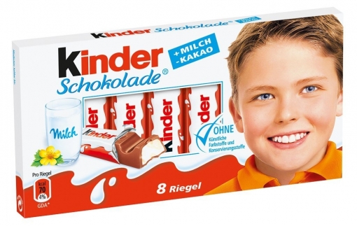 Шоколад Kinder 8шт 100г фото 1