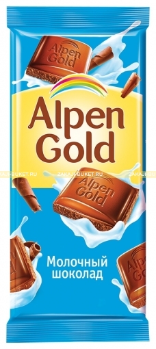 Шоколад Alpen Gold молочный 90г фото 1